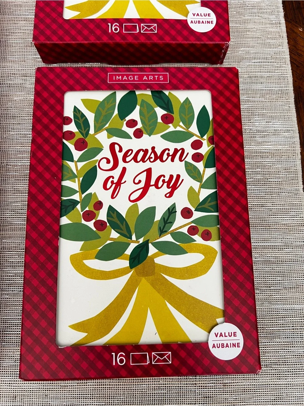Lot of 4 Christmas Cards “Season of Joy” 16 count in each box - Picture 3 of 6